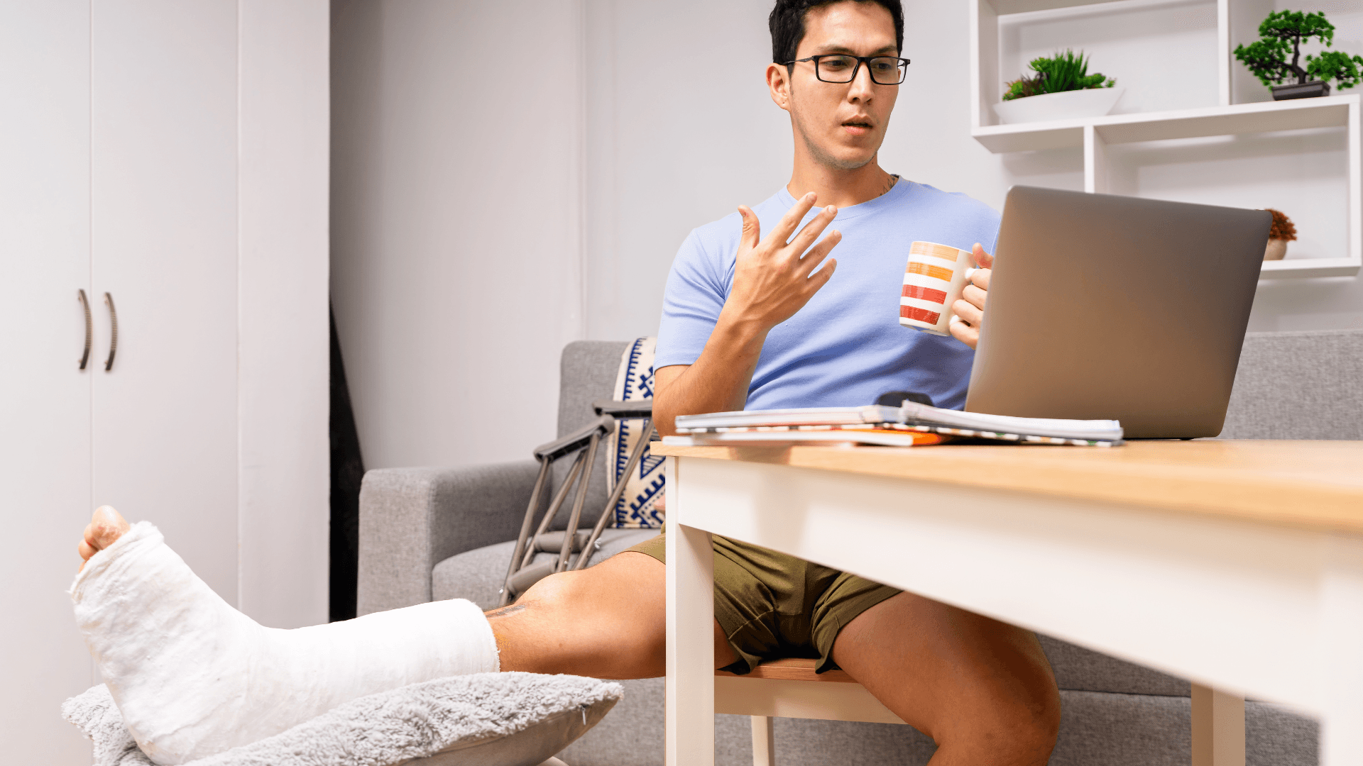 Personal injury client receiving care
